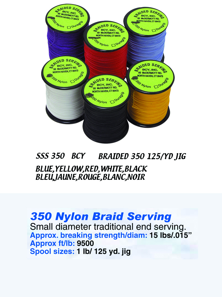 BCY SERVING MATERIAL BRAIDED 350 JIG