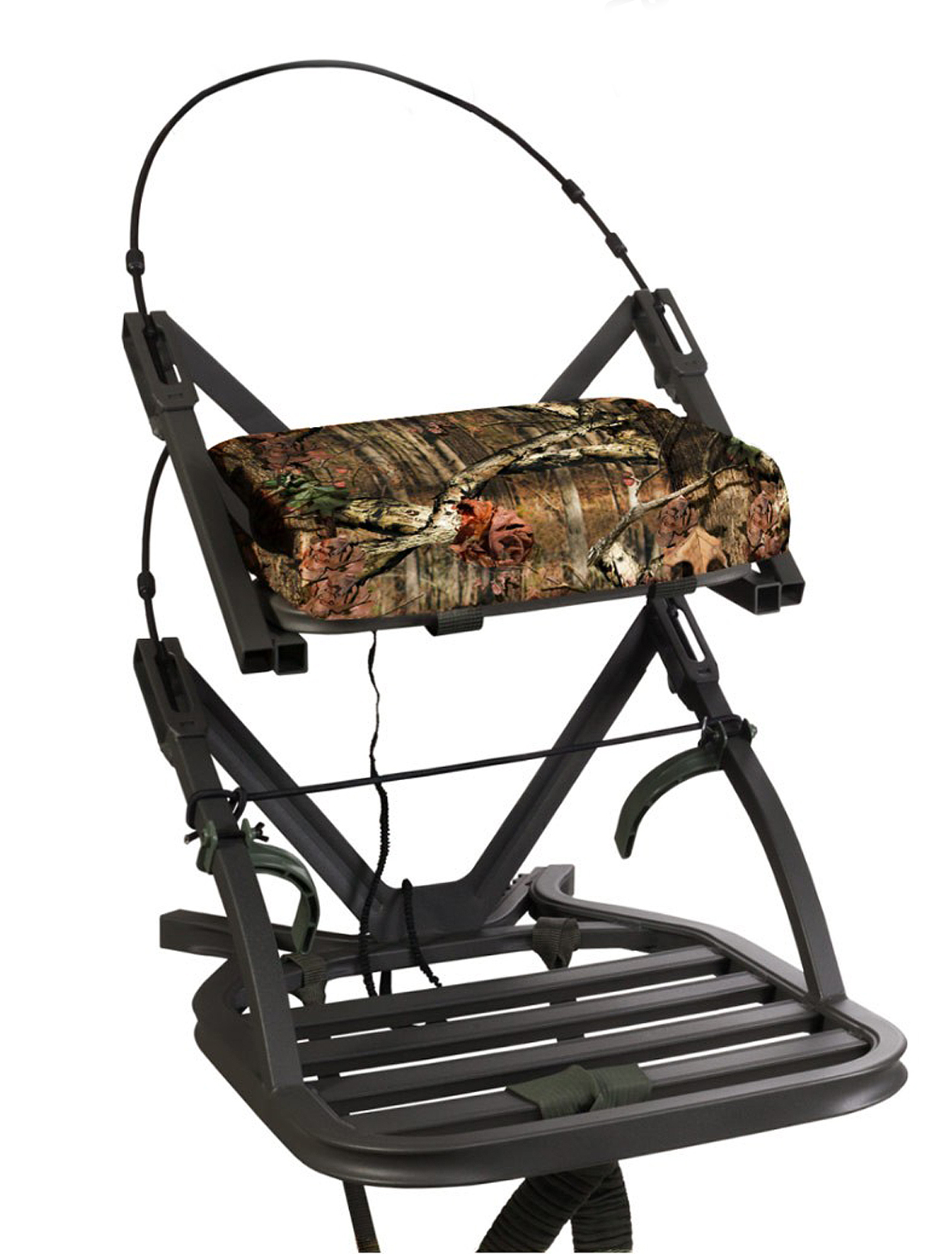 SUMMIT BAUMSTÄNDER CLIMBER OPENSHOT SD ALU. 6.8KG MIT VOLLEM KÖRPERGESCHIRR