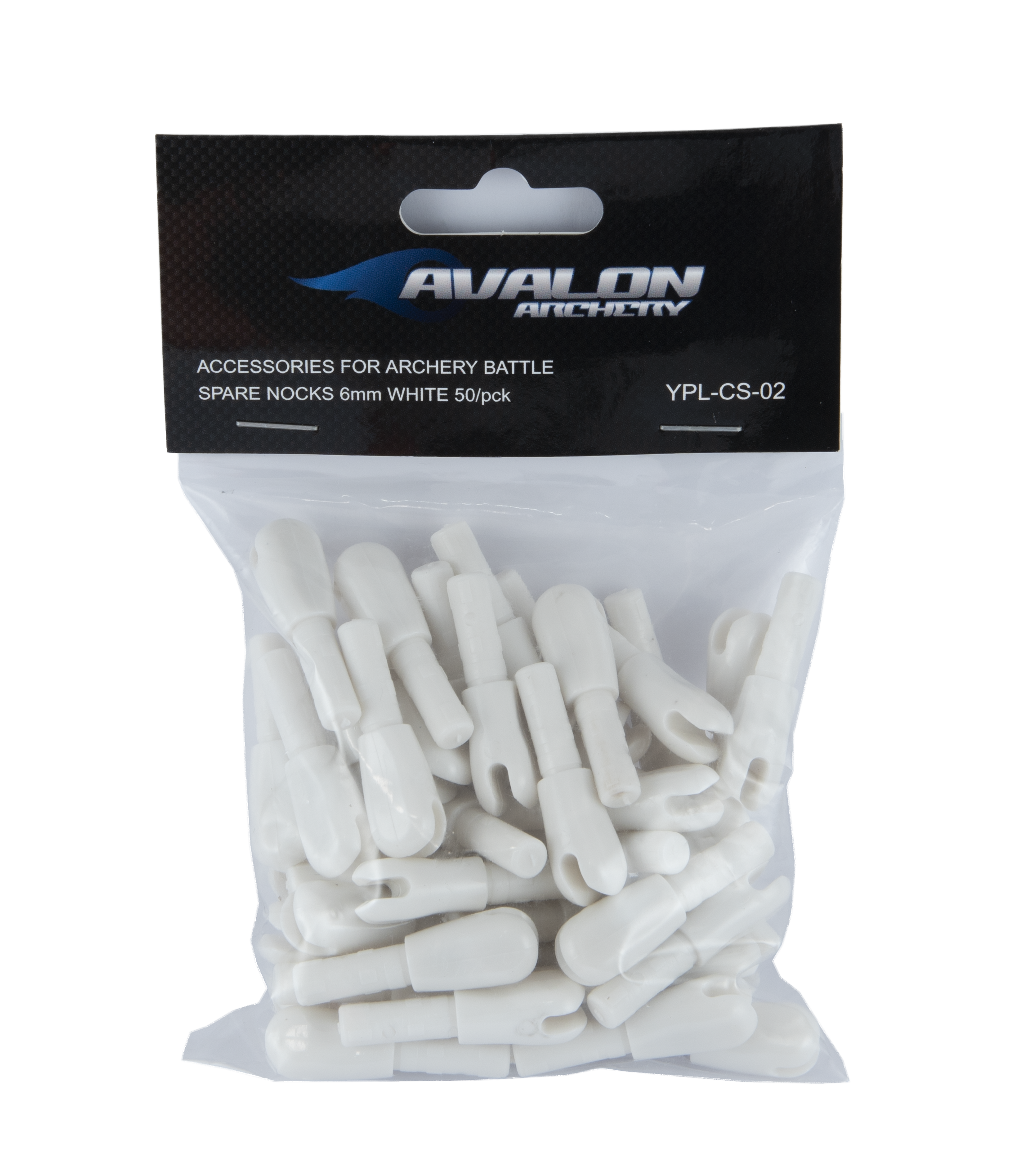 AVALON ARCHERY BATTLE ERSATZ-NOCKEN 6mm WEISS 50/PACK