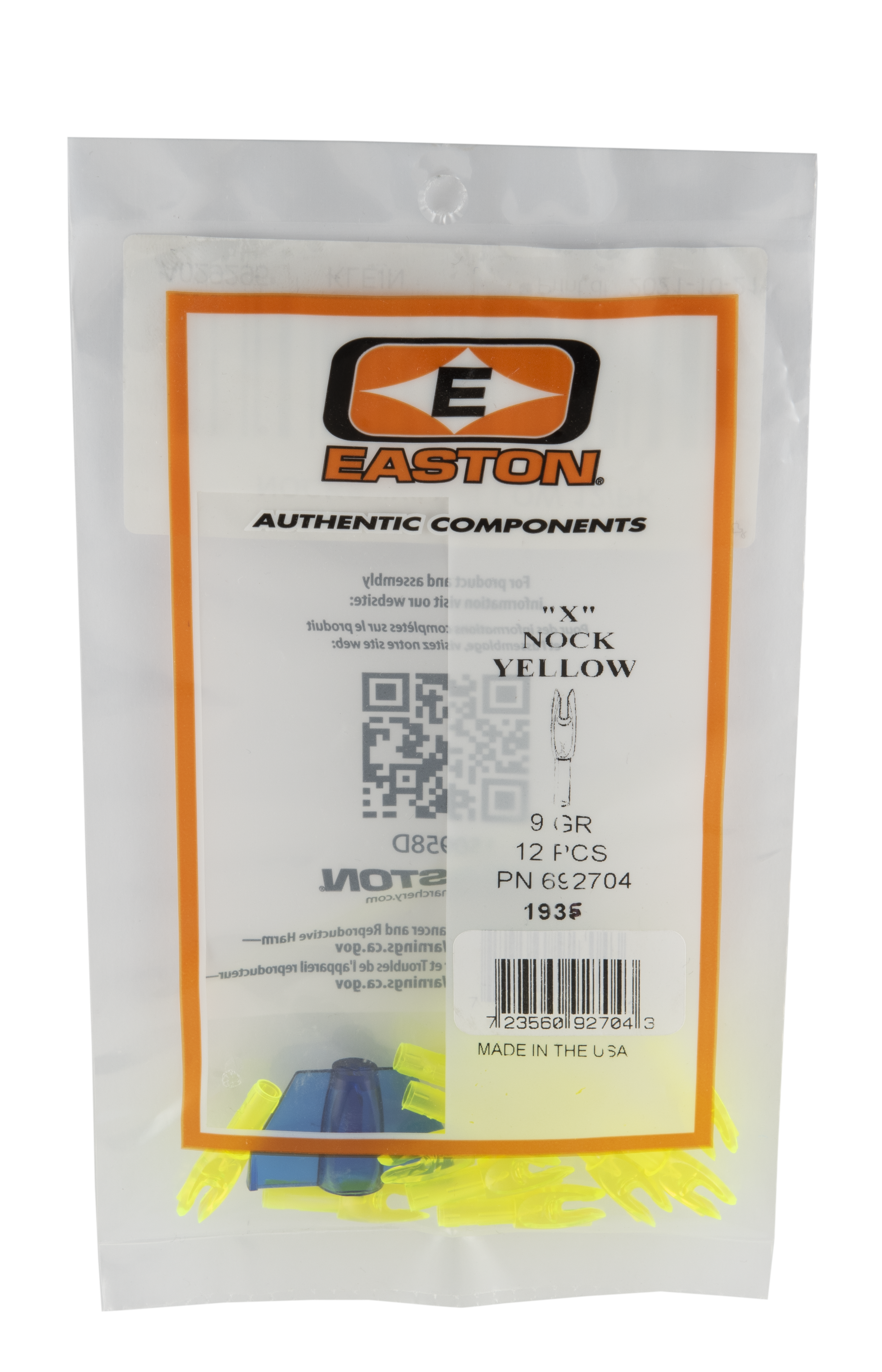 EASTON NOCKS "X" 12/PK