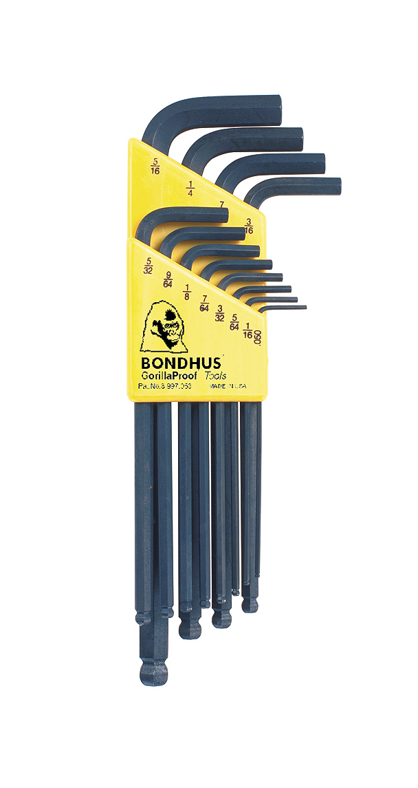 BONDHUS ALLEN L-WRENCHES MULTIPACK