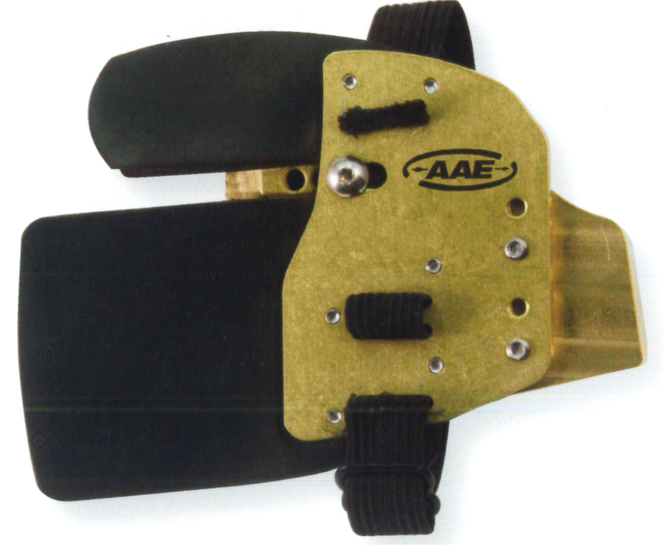 AAE OLYMPIC RECURVE TAB KSL GOLD CORDOVAN BRASS