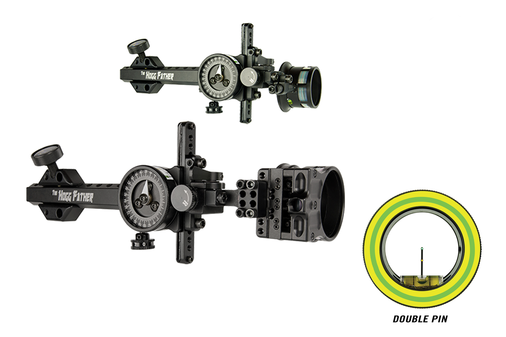 SPOT HOGG HOGG-FATHER MRT 2 PIN .010" MICRO RH BLACK HUNTING & 3D SIGHT