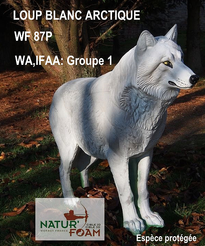 NATUR FOAM 3D TARGET ARCTIC WHITE WOLF - STANDING