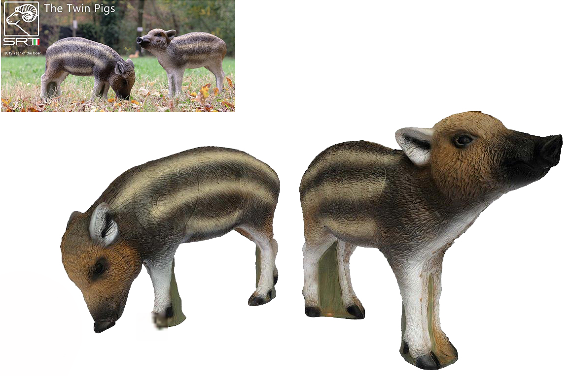 SRT 3D-ZIEL TWIN PIGS - GRUPPE 4 - L 57cm H35cm