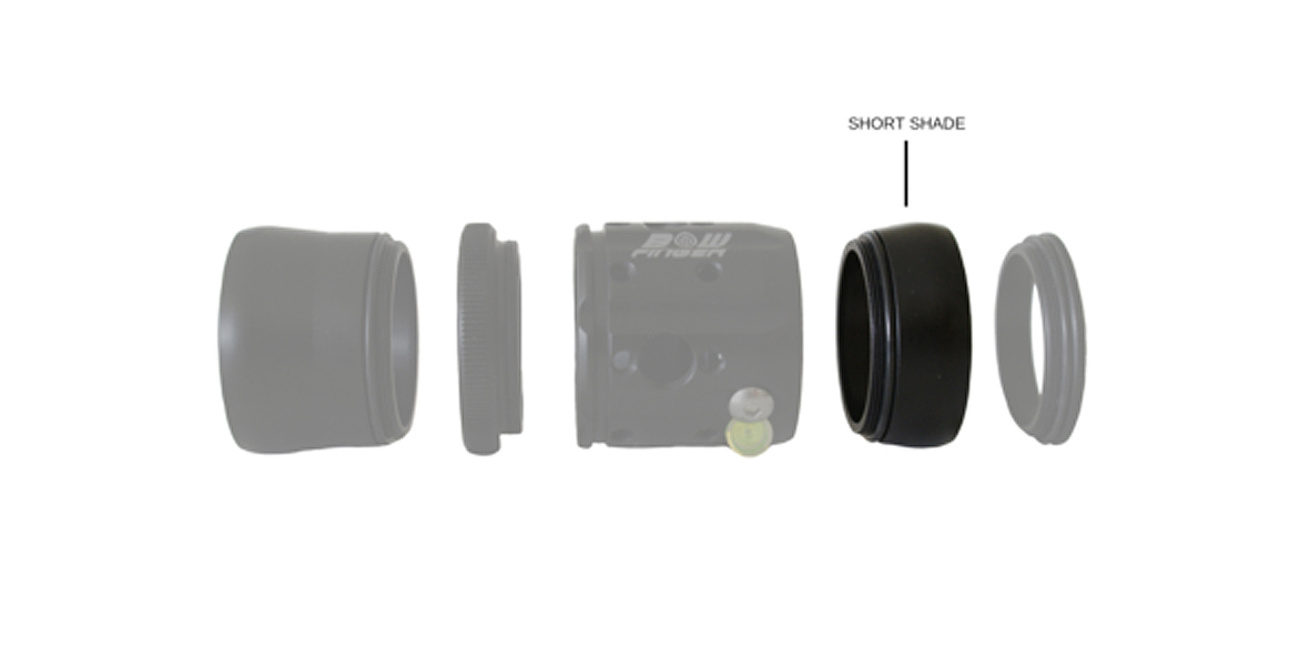 BOWFINGER SHORT SHADE FOR 20/20 SCOPE 30mm