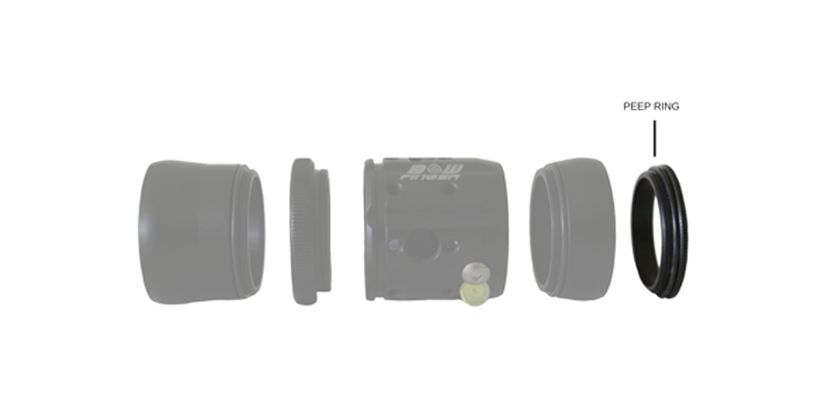 BOWFINGER PEEP RING FOR 20/20 SCOPE 40mm