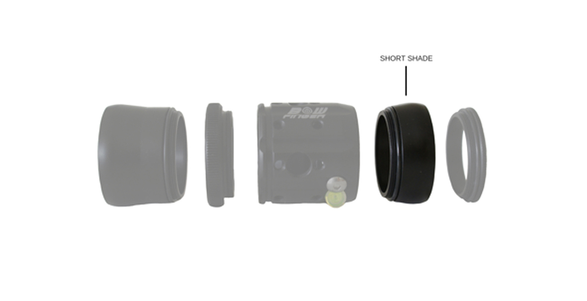 BOWFINGER SHORT SHADE FOR 20/20 SCOPE 40mm