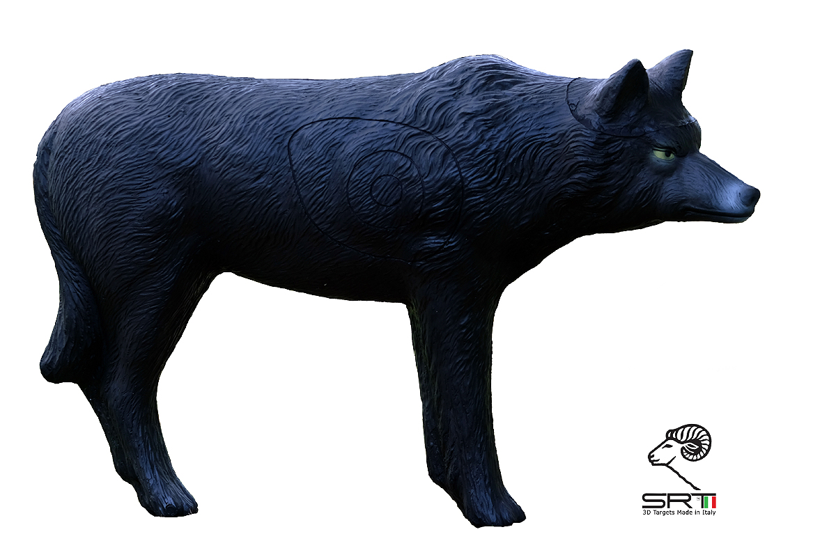 SRT 3D TARGET BLACK WOLF - GROUP 2 - L123cm H75cm