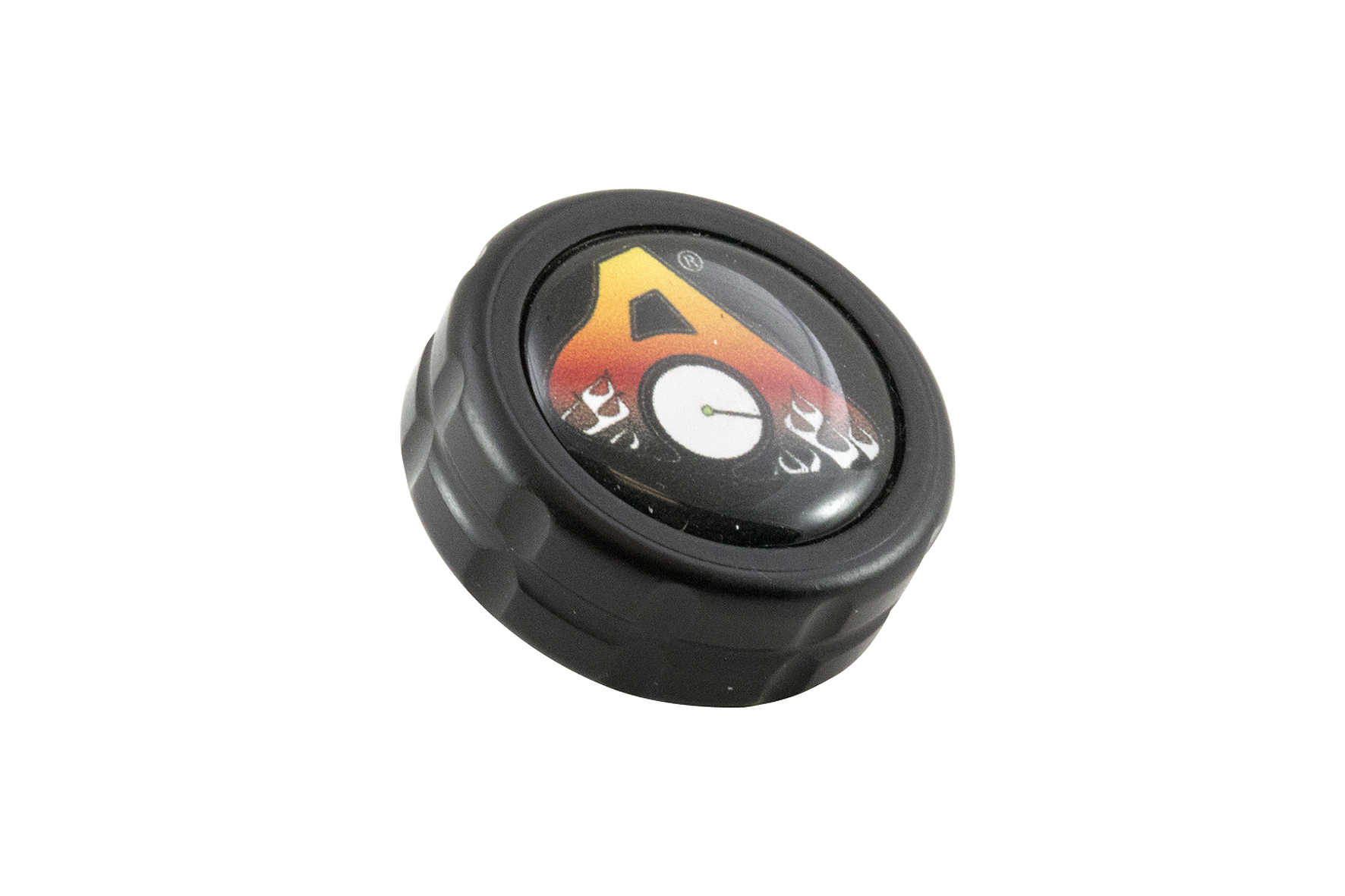 AXCEL WEIGHTS END CAP 0.3oz ALUMINUM WITH LOGO - 1" dia BLACK
