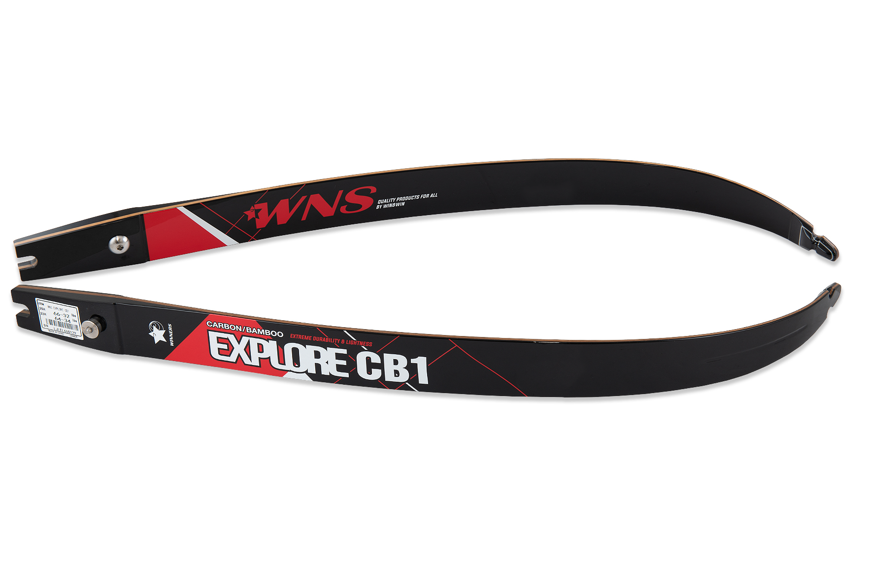 WNS LIMBS CARBON BAMBOO EXPLORE-CB1 25" LBS