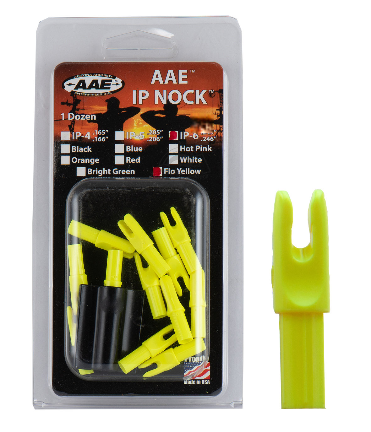 AAE INNERFIT NOCKS IP-6 / .245" 12/PK