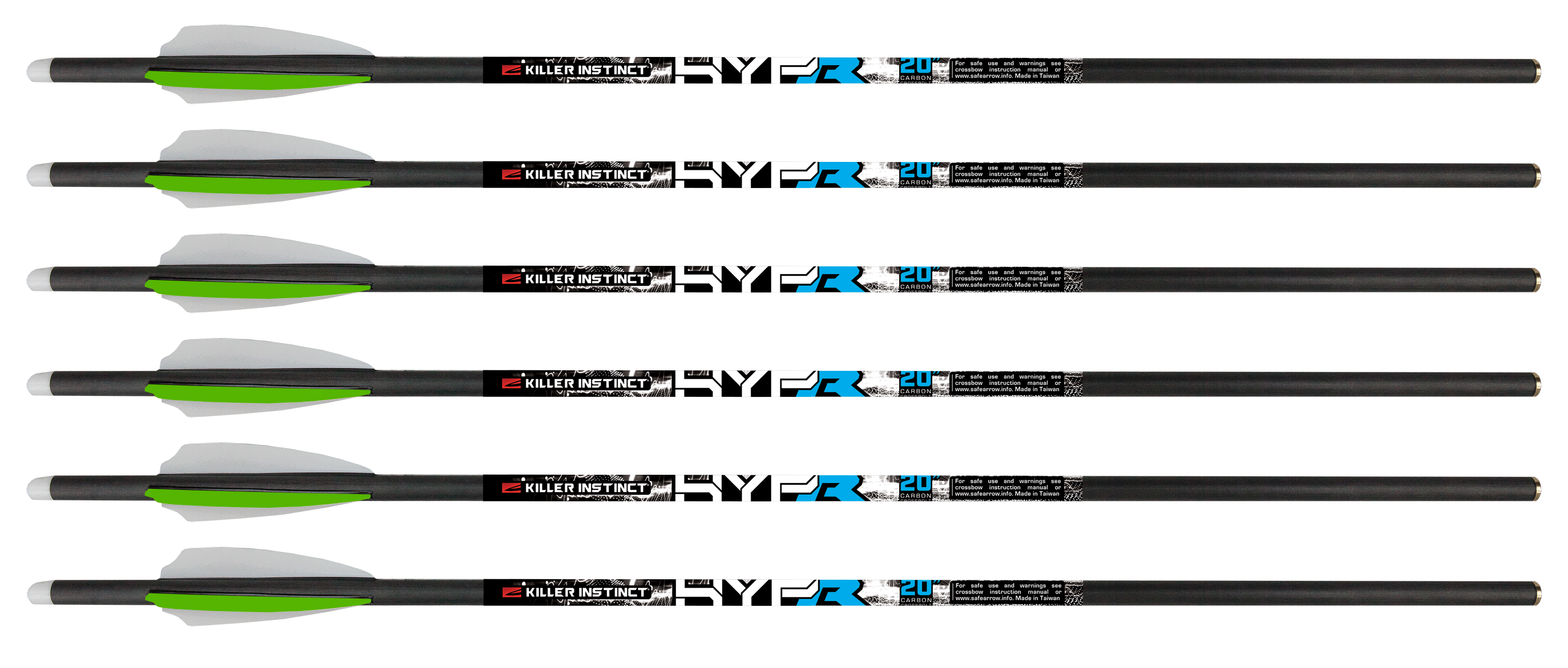 KILLERINSTINCT KILLER INSTINCT HYPR LITE 20" ARMBRUST-BOLZEN 6/PK