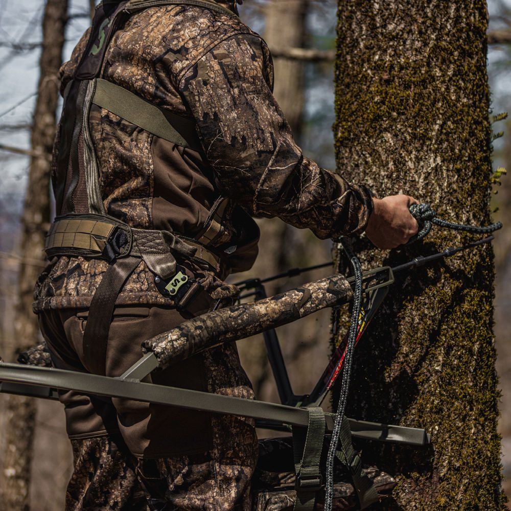 SUMMIT TREESTAND CLIMBER VIPER SD ALU. 9KG MIT FULL BODY HARNESS REALTREE CAMO - Immagine 3