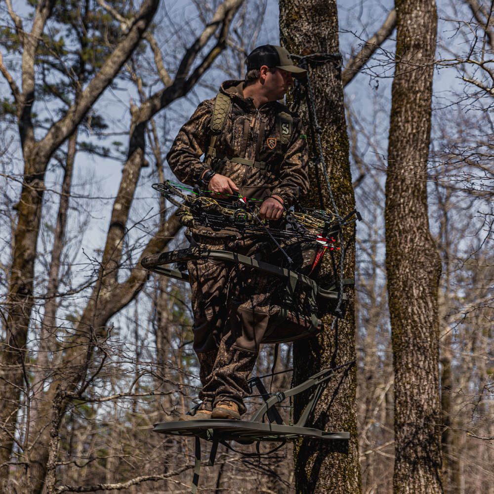 SUMMIT TREESTAND CLIMBER VIPER SD ALU. 9KG MIT FULL BODY HARNESS REALTREE CAMO - Immagine 6