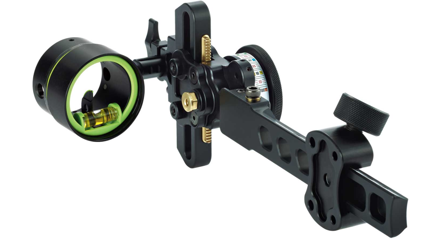 HHA COMPOUND SIGHTS TETRA MAX TOURNAMENT 5519/1 PIN.019" W/ RHEOS. RH