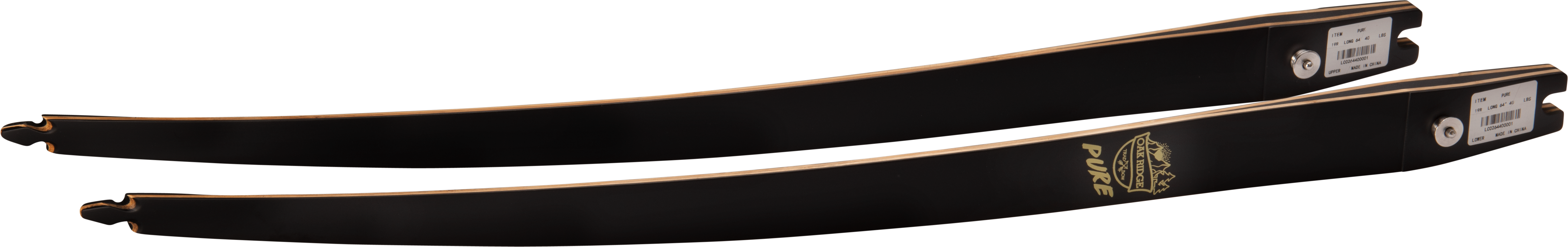 OAKRIDGE LIMBS PURE ILF T/D LANGBOGEN BAMBUS SCHWARZ 64" 19" MITTELTEIL