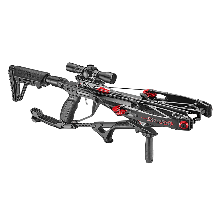 EK POELANG COMPOUND CROSSBOW SET SIEGE 300fps 150LBS W/ RETICLE SIGHT SCOPE