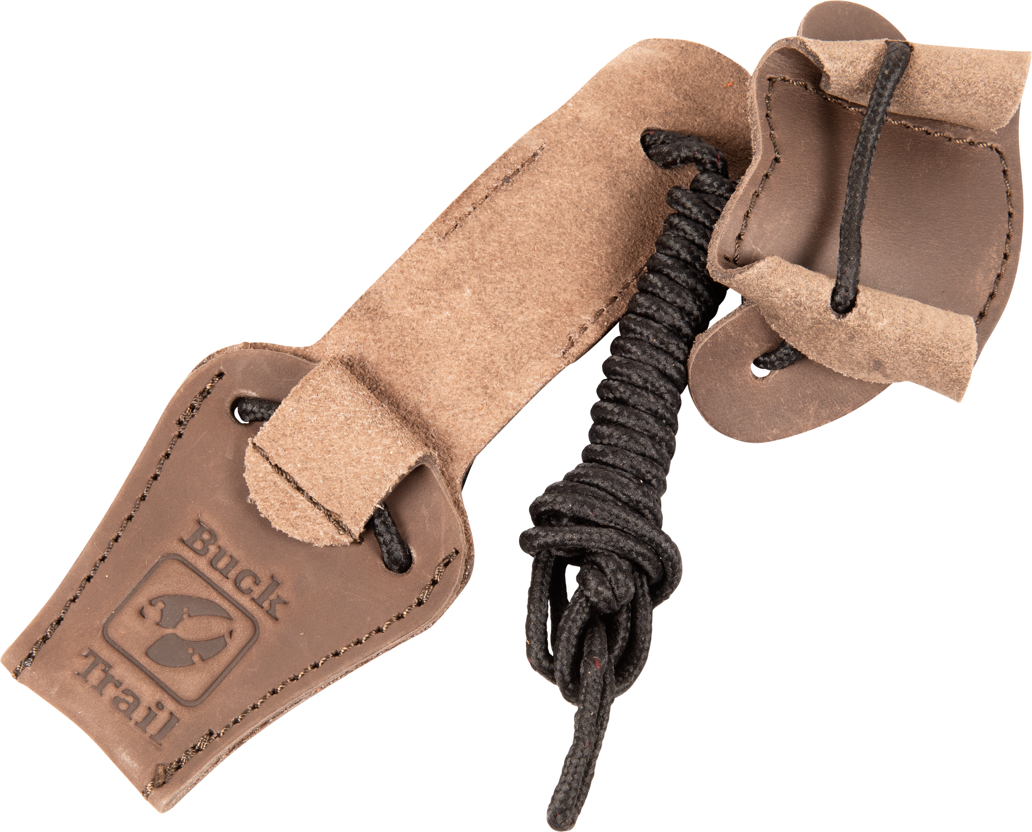 BUCK TRAIL BOWSTRINGER TRADITIONAL CUP AND LIMB GRIPPER LEATHER BROWN