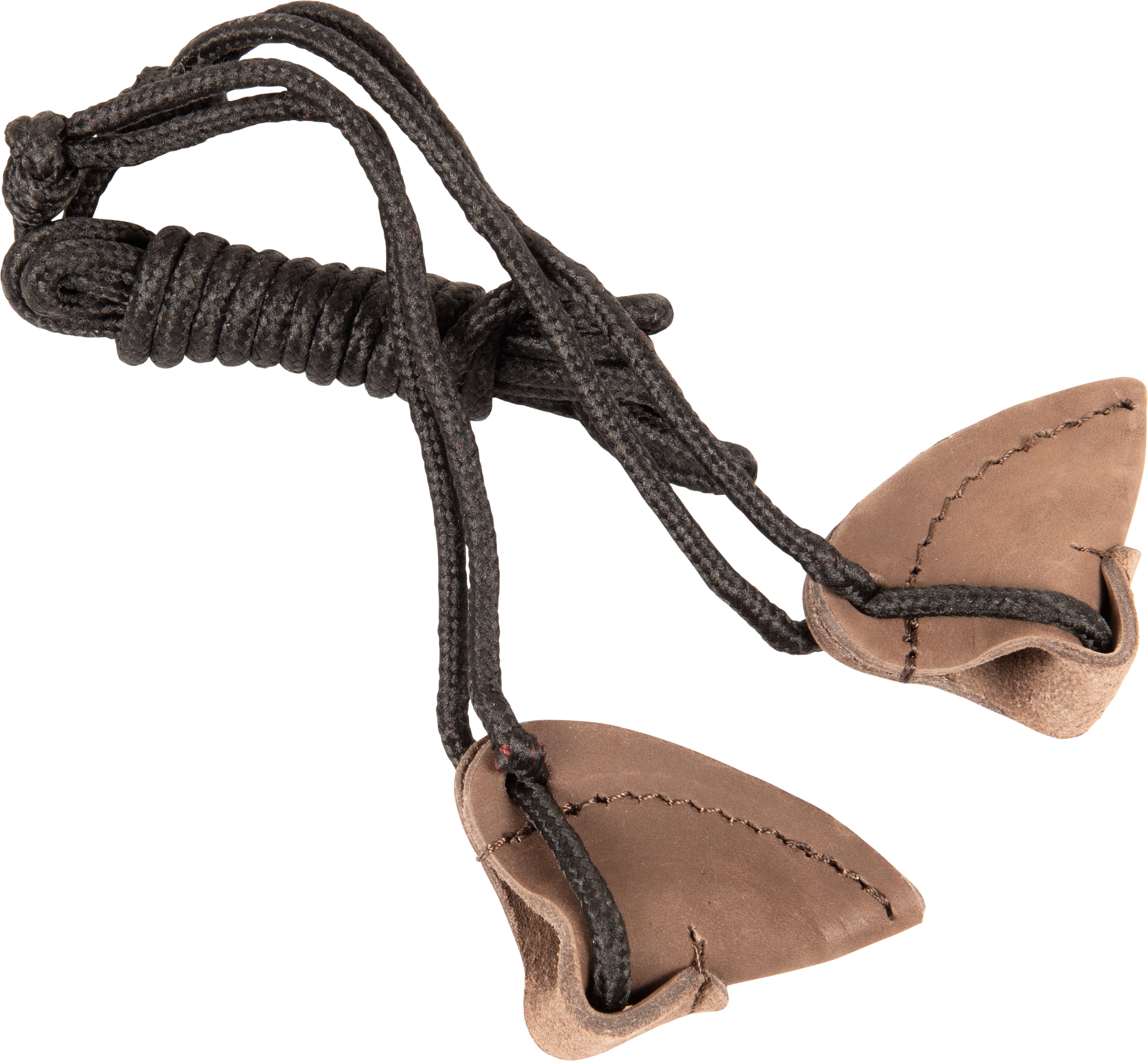 BUCK TRAIL BOWSTRINGER TRADITIONAL LONGBOW CUP AND CUP LEATHER BROWN