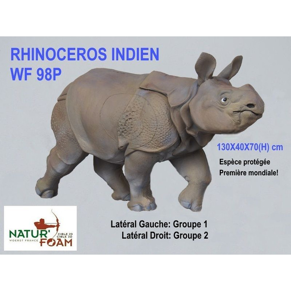NATUR FOAM 3D-ZIEL INDISCHES NASHORN