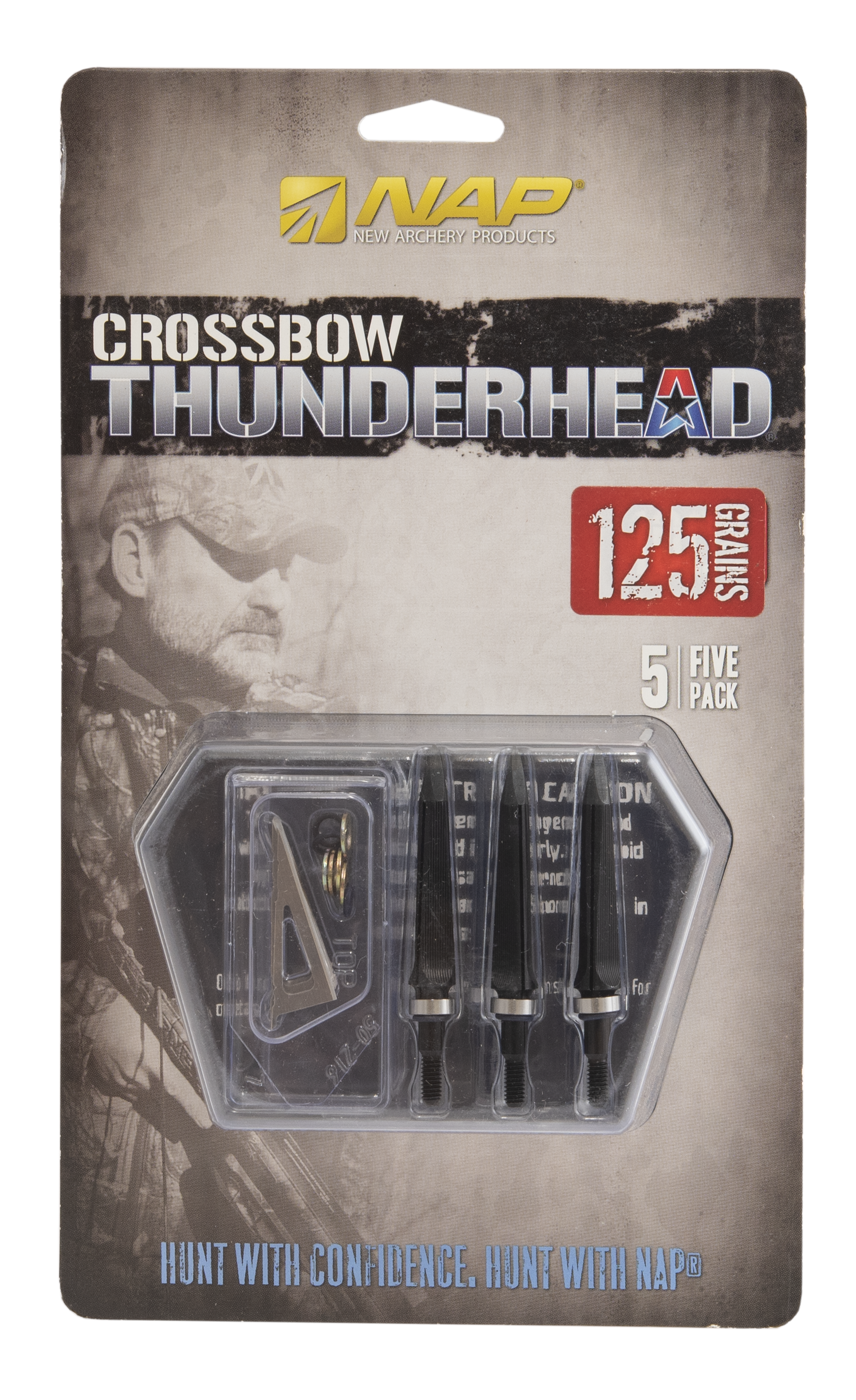 NAP FESTE KLINGE ARMBRUST JAGDSPITZEN THUNDERHEAD 5/PK