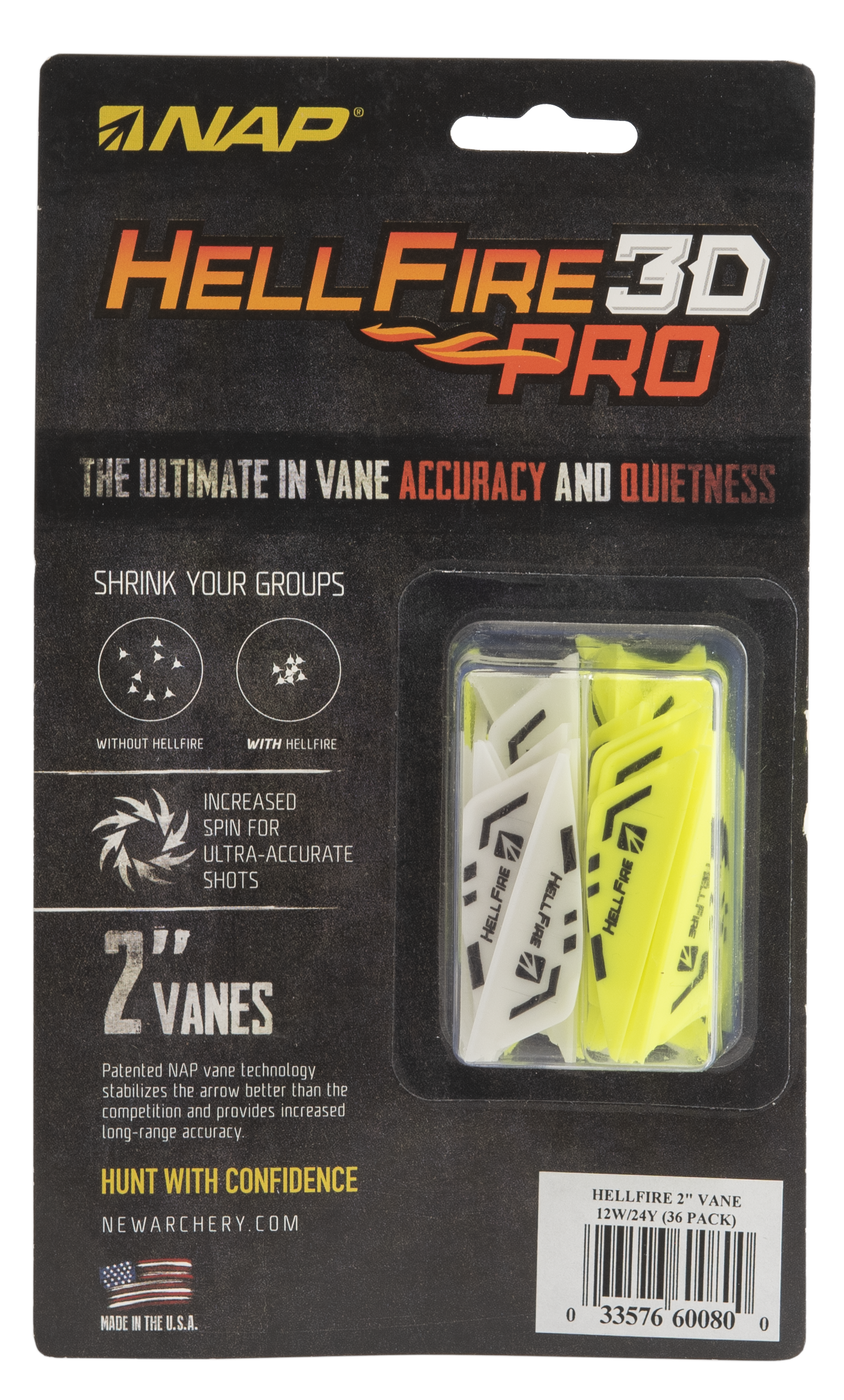 NAP Vane HELLFIRE 2″ 36/PK