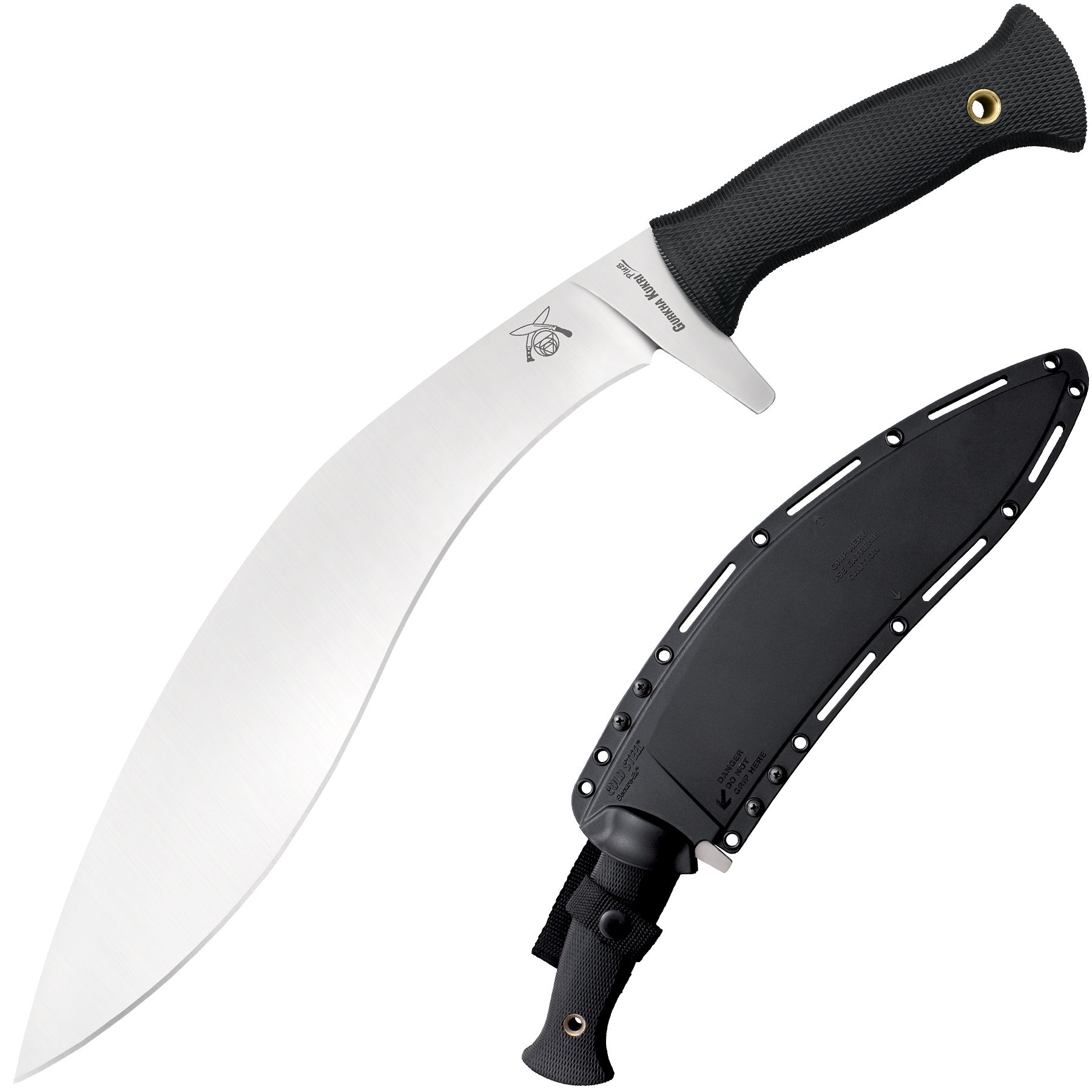 COLD STEEL FIXED-BLADE MESSER GURKHA KUKRI PLUS IN A-2 - Gesamtlänge 43.18cm