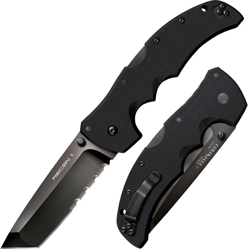 COLDSTEEL RECON 1 TANTO HALF SERR. - overall 23.81cm