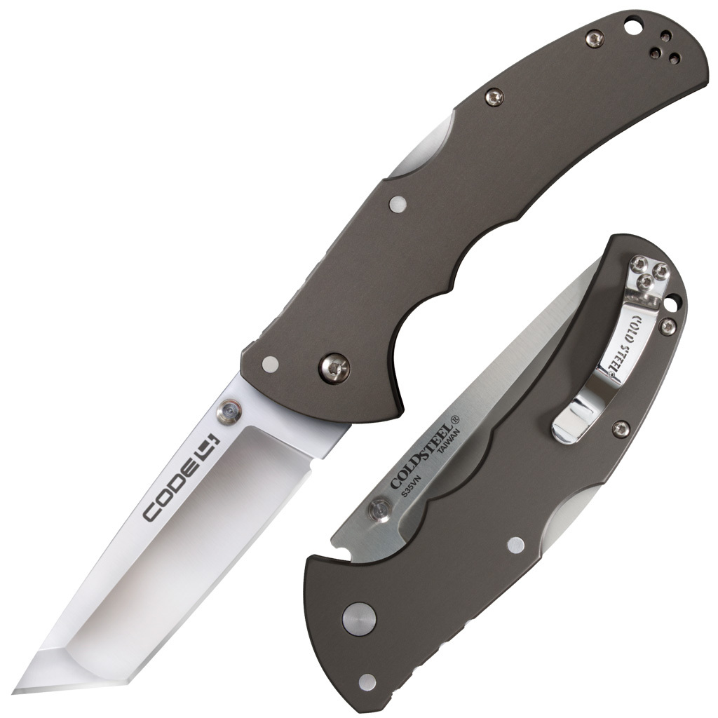 COLDSTEEL CODE 4 TANTO POINT PLAIN EDGE - overall 21.59cm