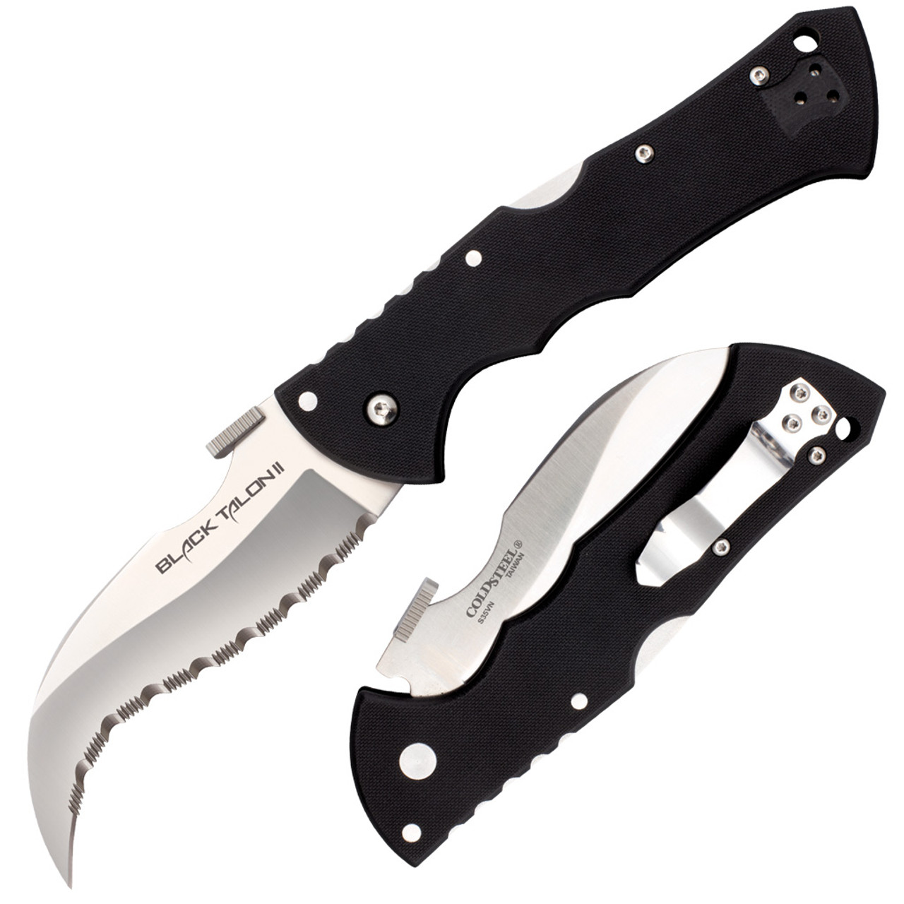 COLDSTEEL BLACK TALON SERRATED - overall 24.13cm