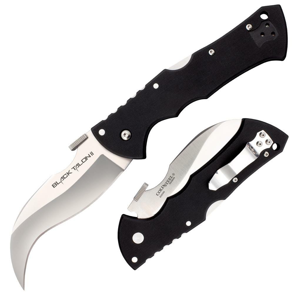 COLDSTEEL BLACK TALON FOLDER PLAIN EDGE - overall 24.13cm