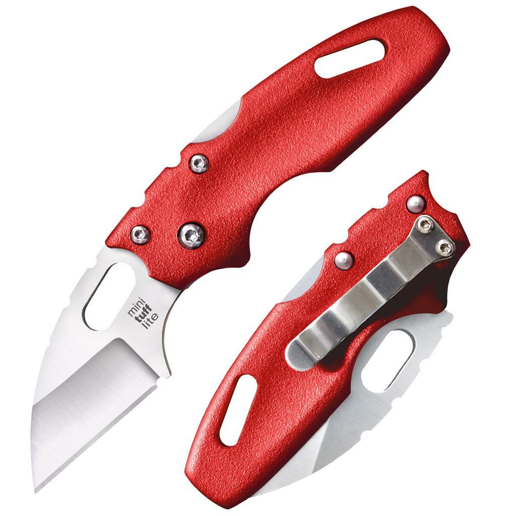 COLDSTEEL MINI TUFF LITE PLAIN EDGE RED - overall 12.70cm