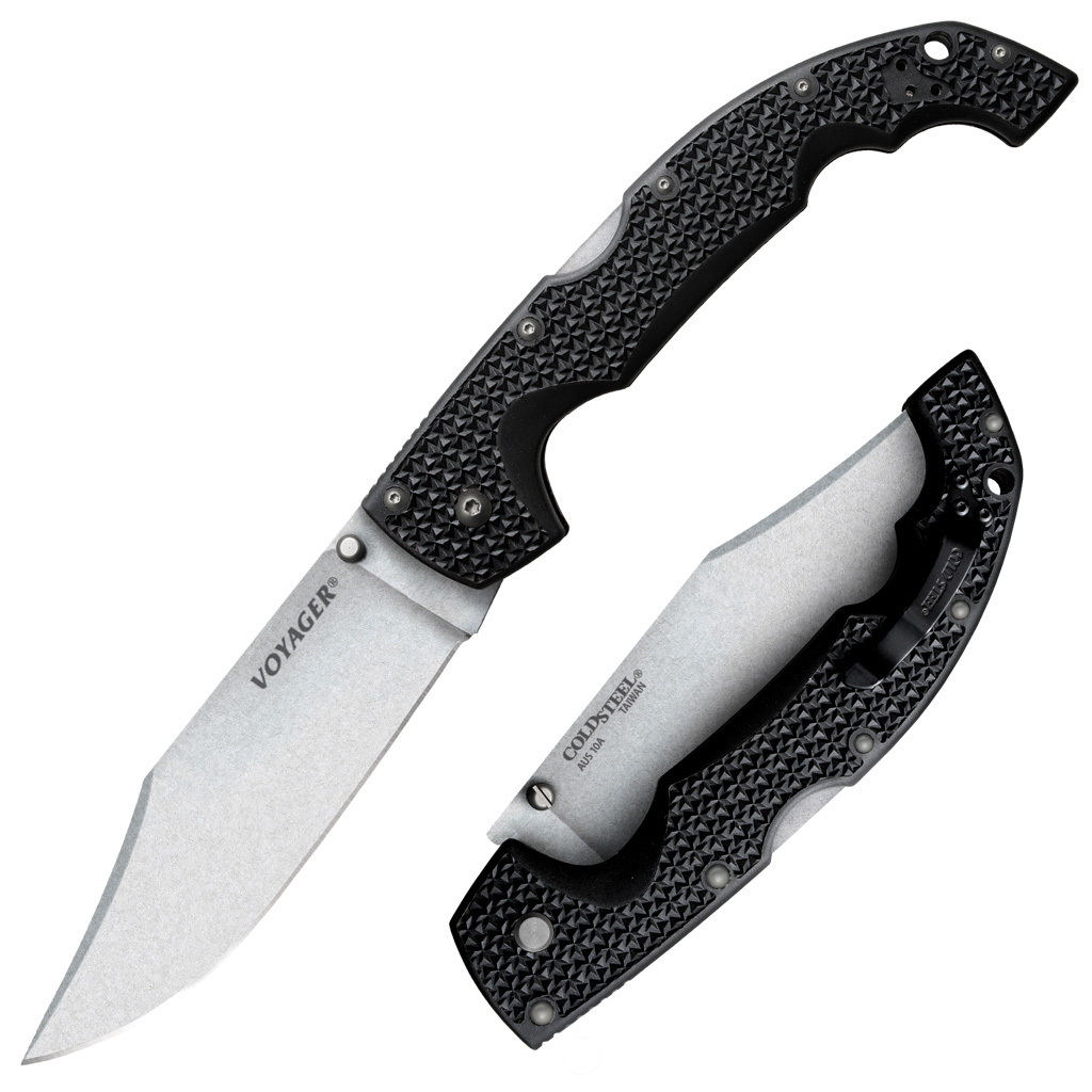 COLDSTEEL EXTRA LARGE VOYAGER CLIP POINT PLAIN - overall 31.12cm