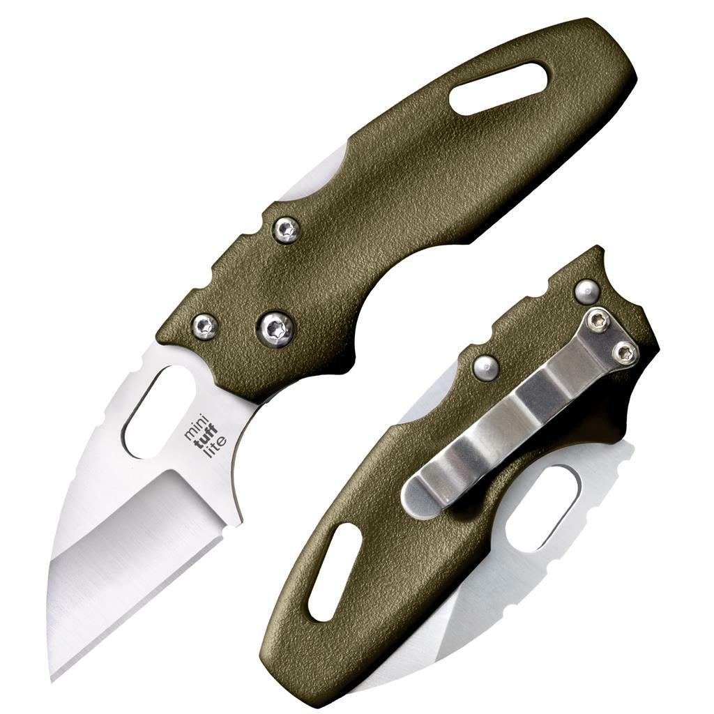 COLDSTEEL TUFF LITE PLAIN EDGE OD GREEN - overall 15.24cm