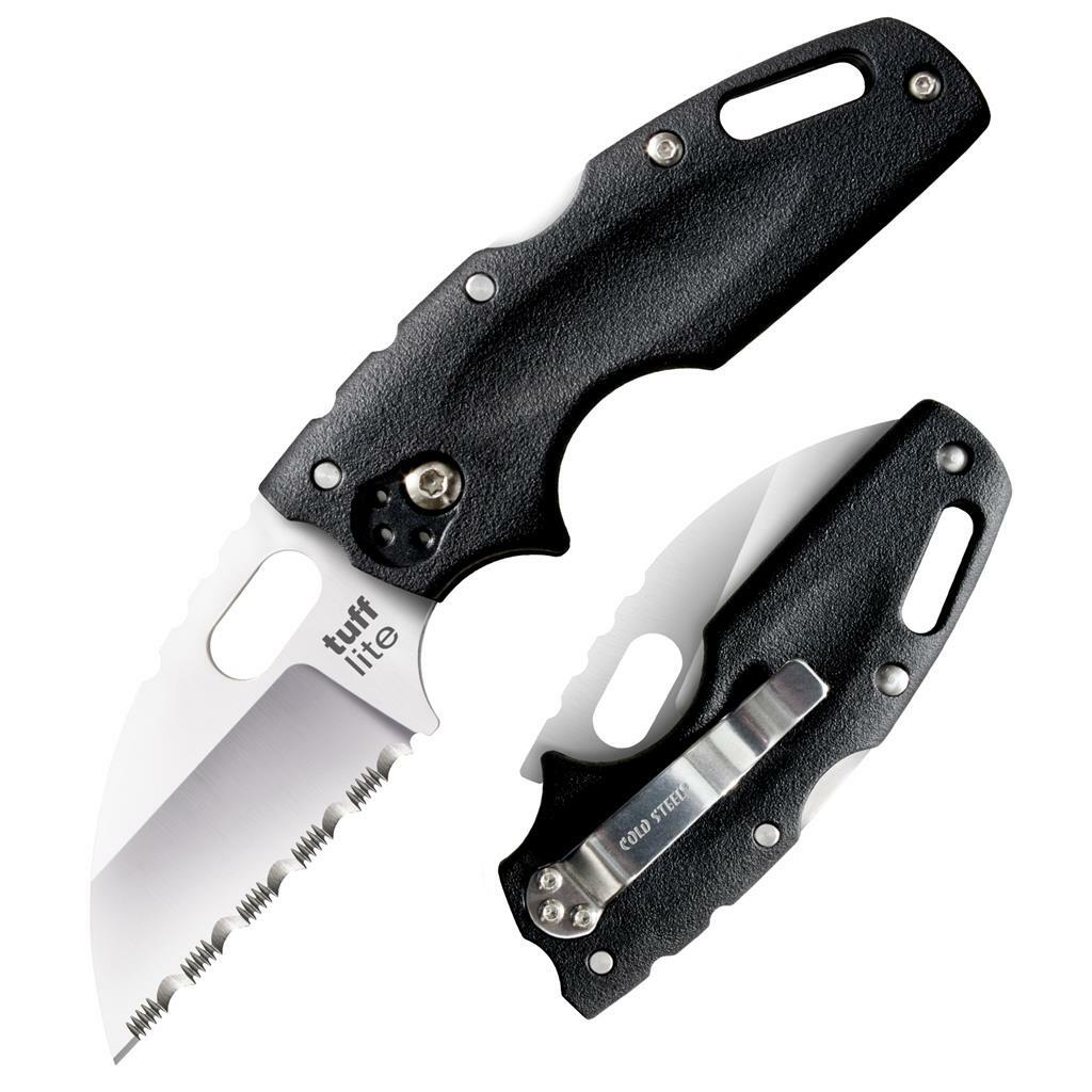 COLDSTEEL TUFF LITE BLACK SERRATED EDGE - overall 15.24cm