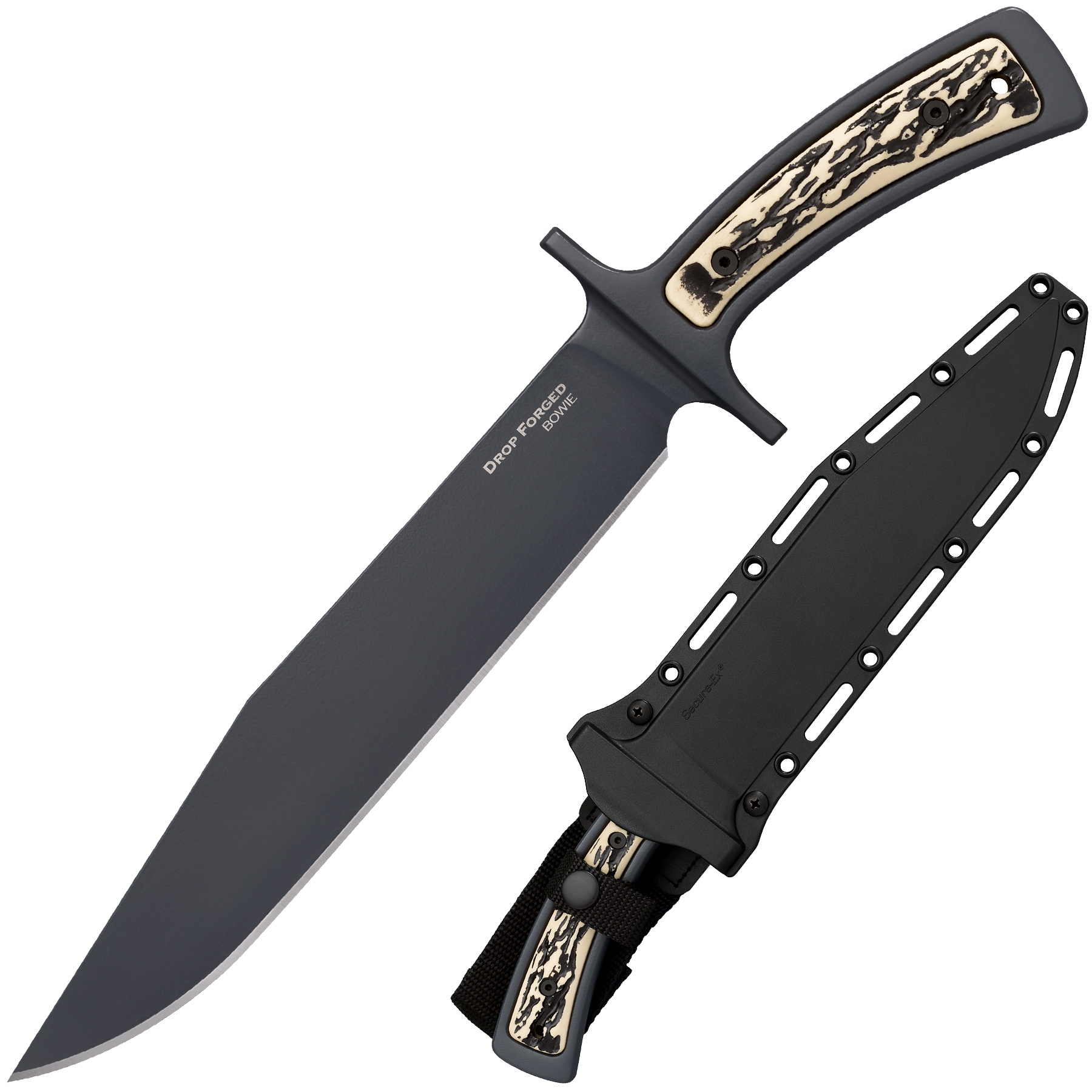 COLD STEEL FIXED-BLADE MESSER DROP FORGED BOWIE - Gesamtlänge 36cm