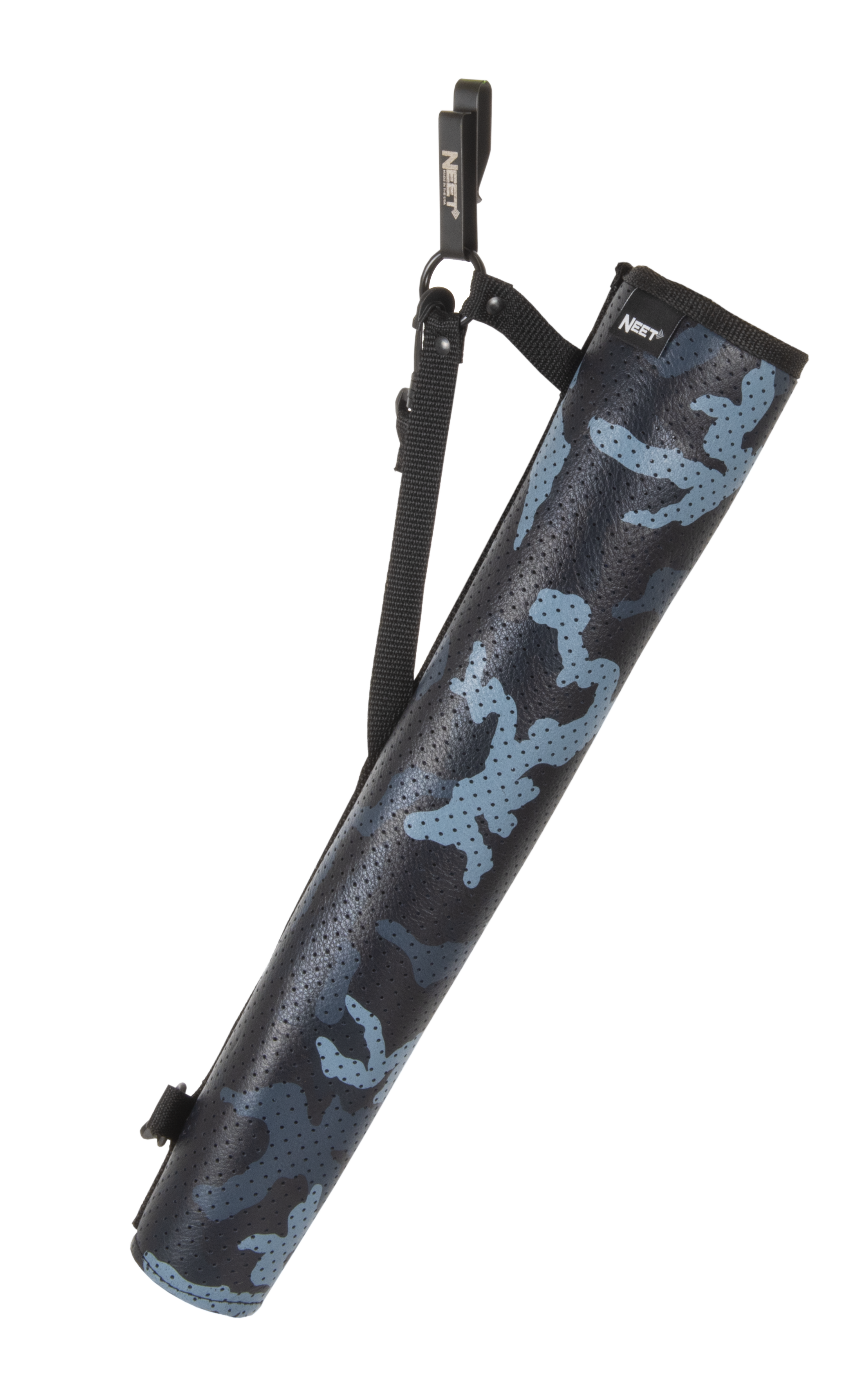 NEET KÖCHER FÜR TRADITIONELL HÜFTKÖCHER N-613 PERFORIERTES LEDER BLAU CAMO