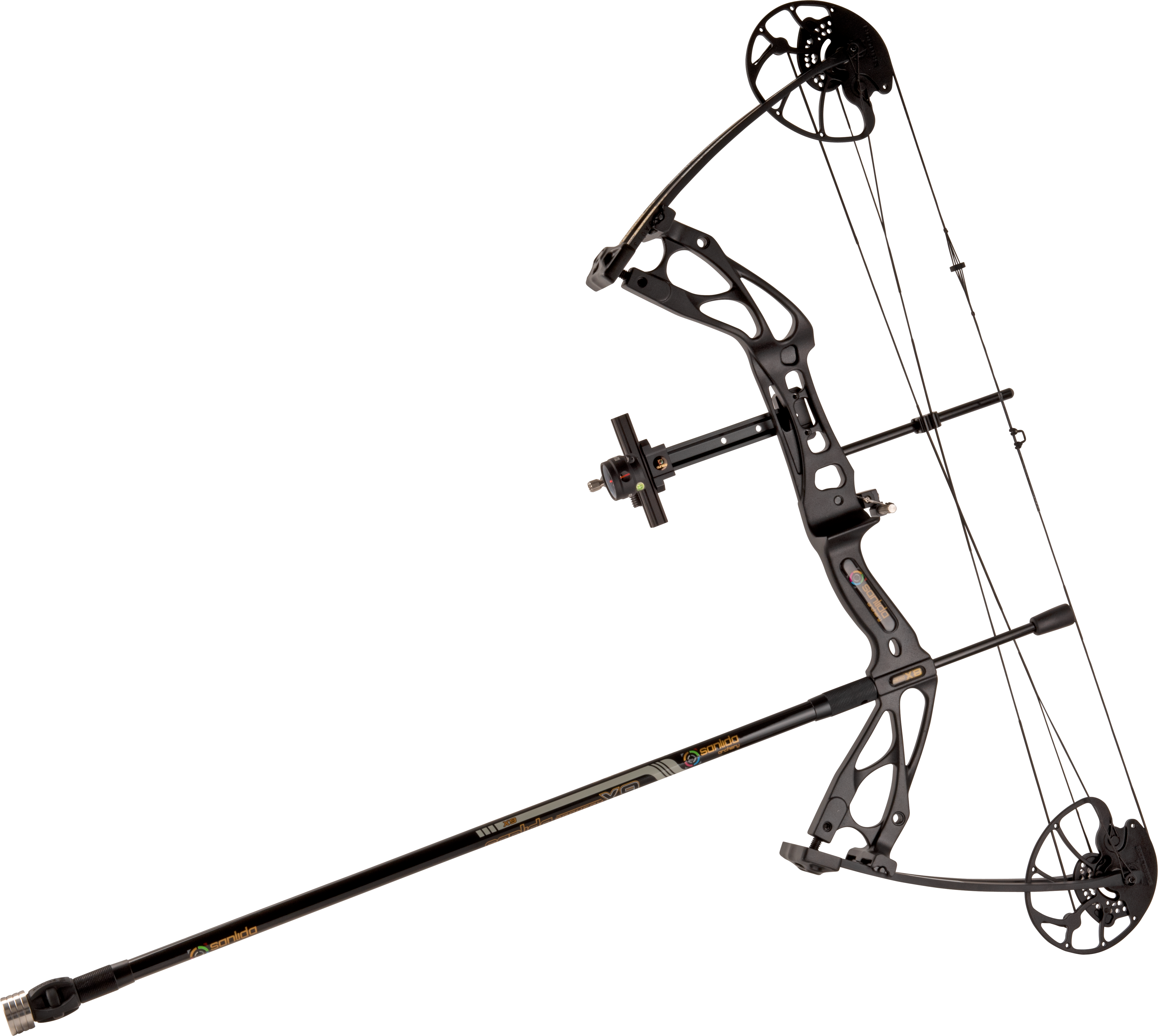 SANLIDA HERO X8 COMPOUNDBOGEN PAKET ROTATING MOD / 10-60LBS / 18"-31" / RH / SCHWARZ