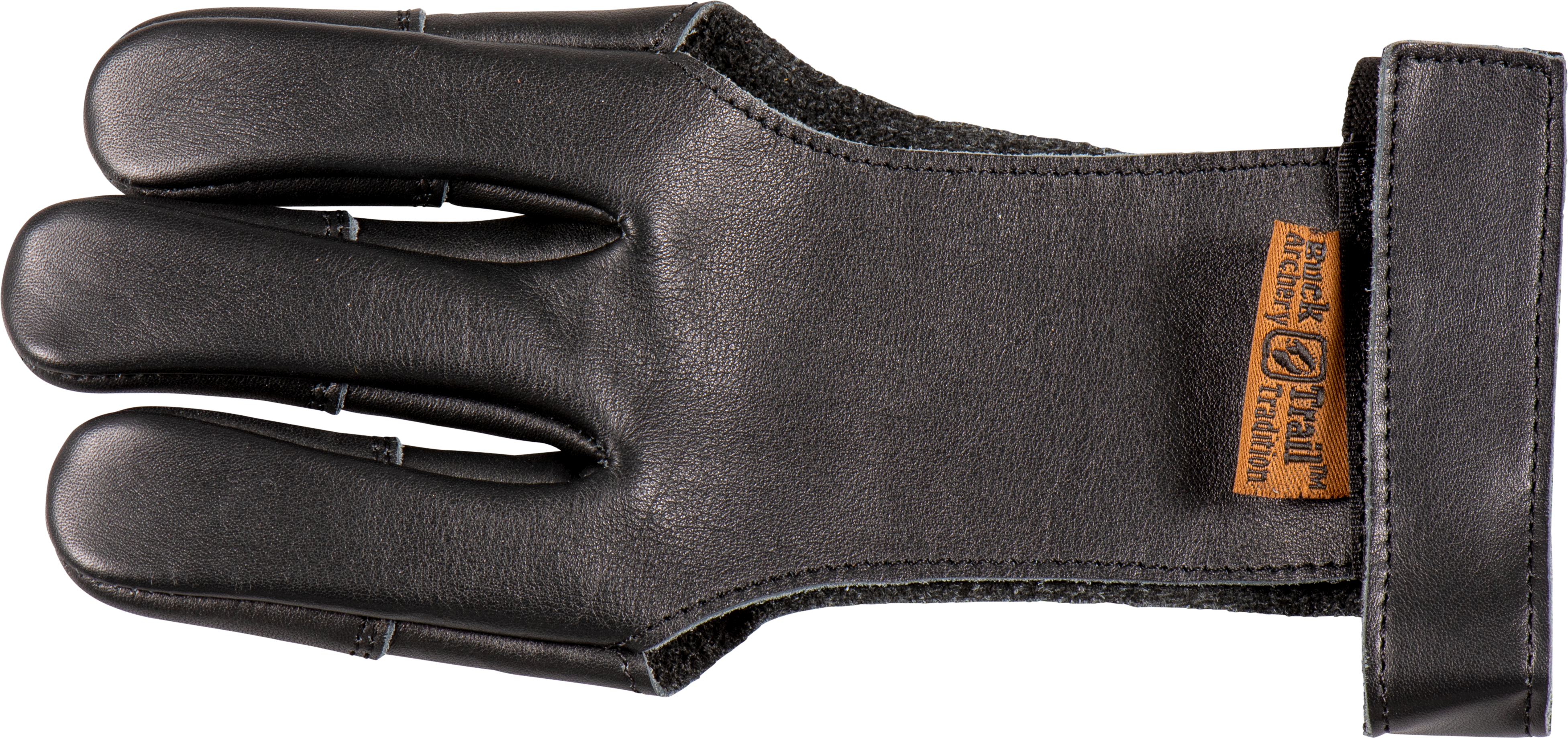 BUCKTRAIL SCHIESSHANDSCHUH BLACK BUCK MIT SCHWARZEN LEDER-FINGERSPITZEN -