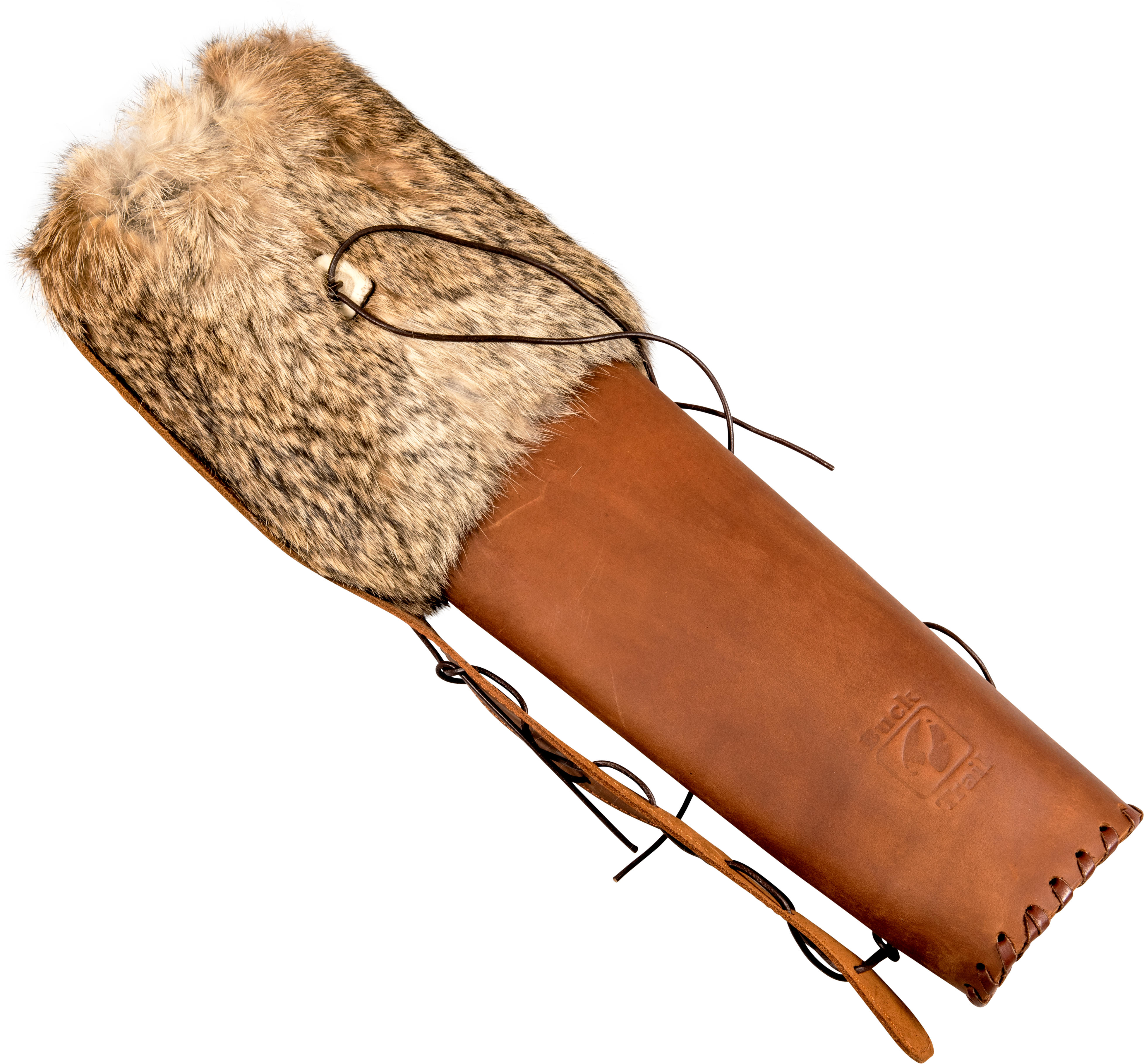 BUCK TRAIL TRADITIONELLER RÜCKENKÖCHER MONTANA MIT FELL 45CM LEDER