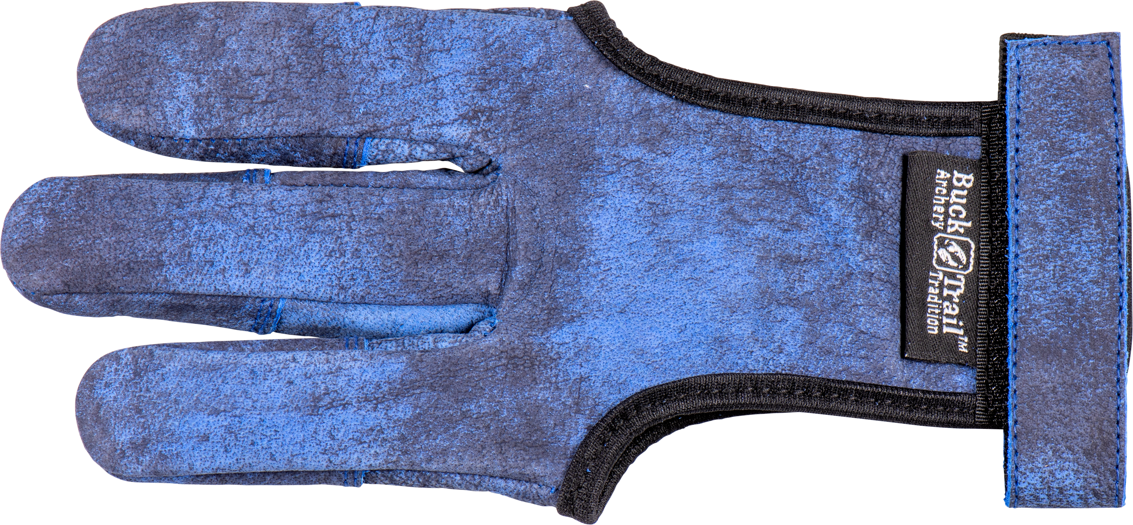 BUCKTRAIL SCHIESSHANDSCHUH MUI BLAU VOLLE HANDFLÄCHE LEDER MIT VERSTÄRKTEN FINGERKUPPEN