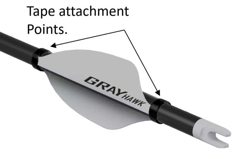 GRAYARCHERY GRAY HAWK VANES SHIELD 1-3/4" 50/PK - Image 3
