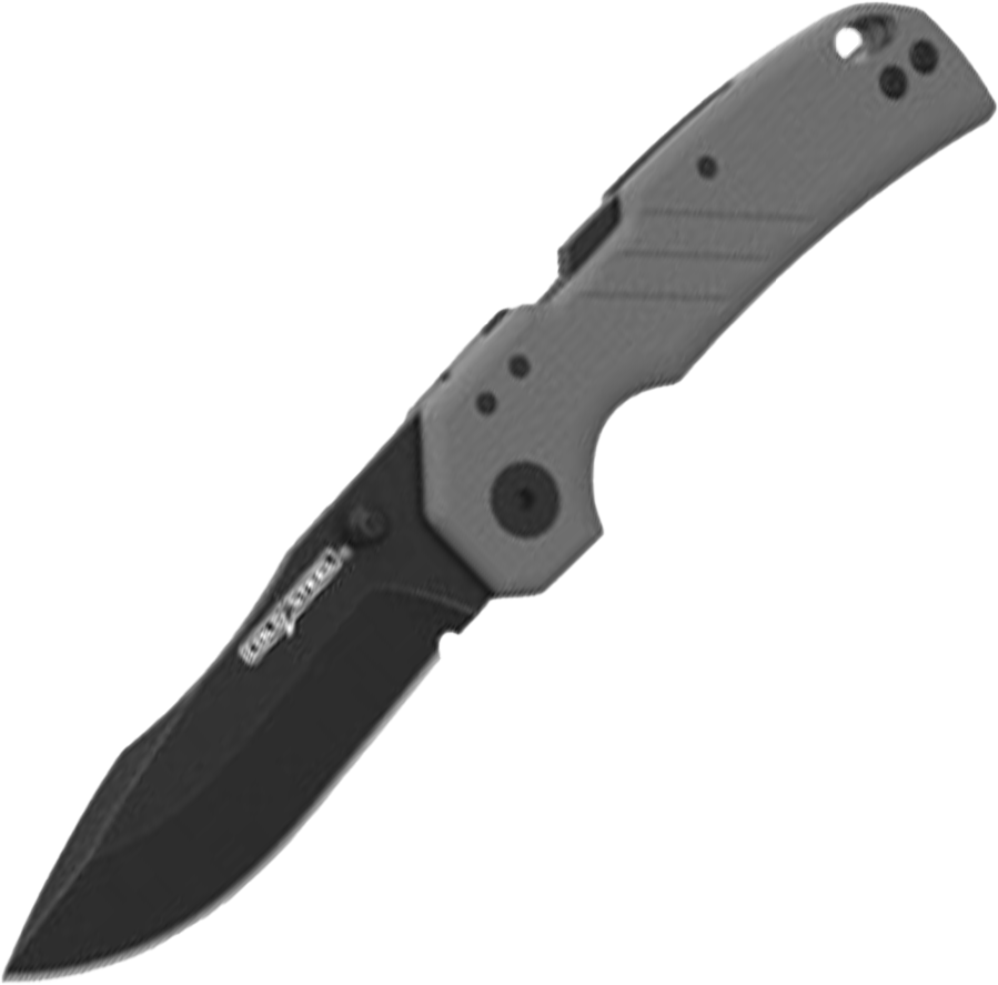 COLD STEEL 3" ENGAGE BLACK/GREY G-10 HANDLE