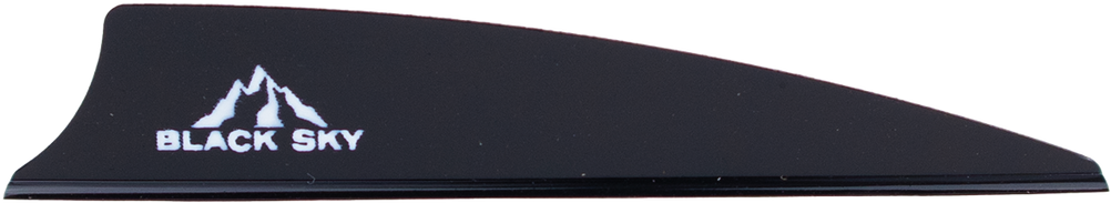 BOHNING BLACK SKY VANES 3" SHIELD CUT SCHWARZ 100/PK