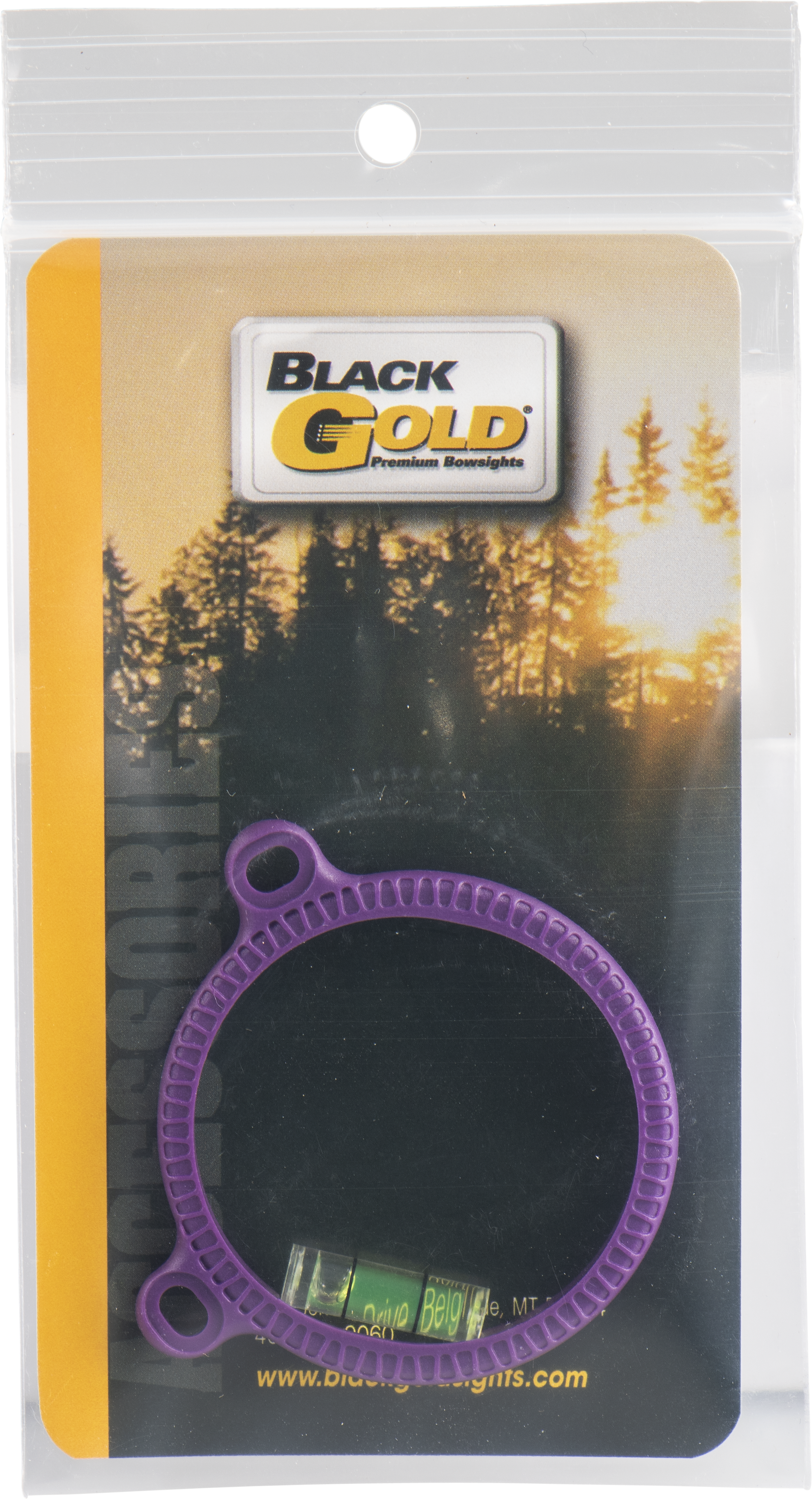 BLACK GOLD SCHUTZRING MIT LEVEL 1 3/4" VIOLETT