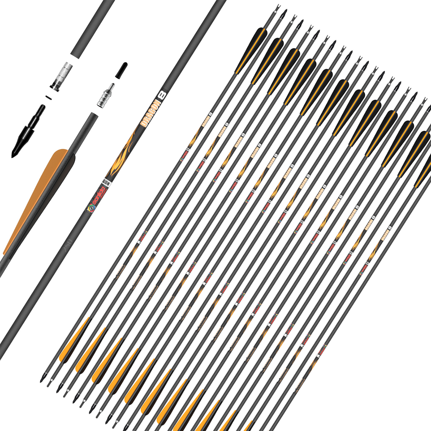 SANLIDA PFEILE CARBON DRAGON 8 6.2MM