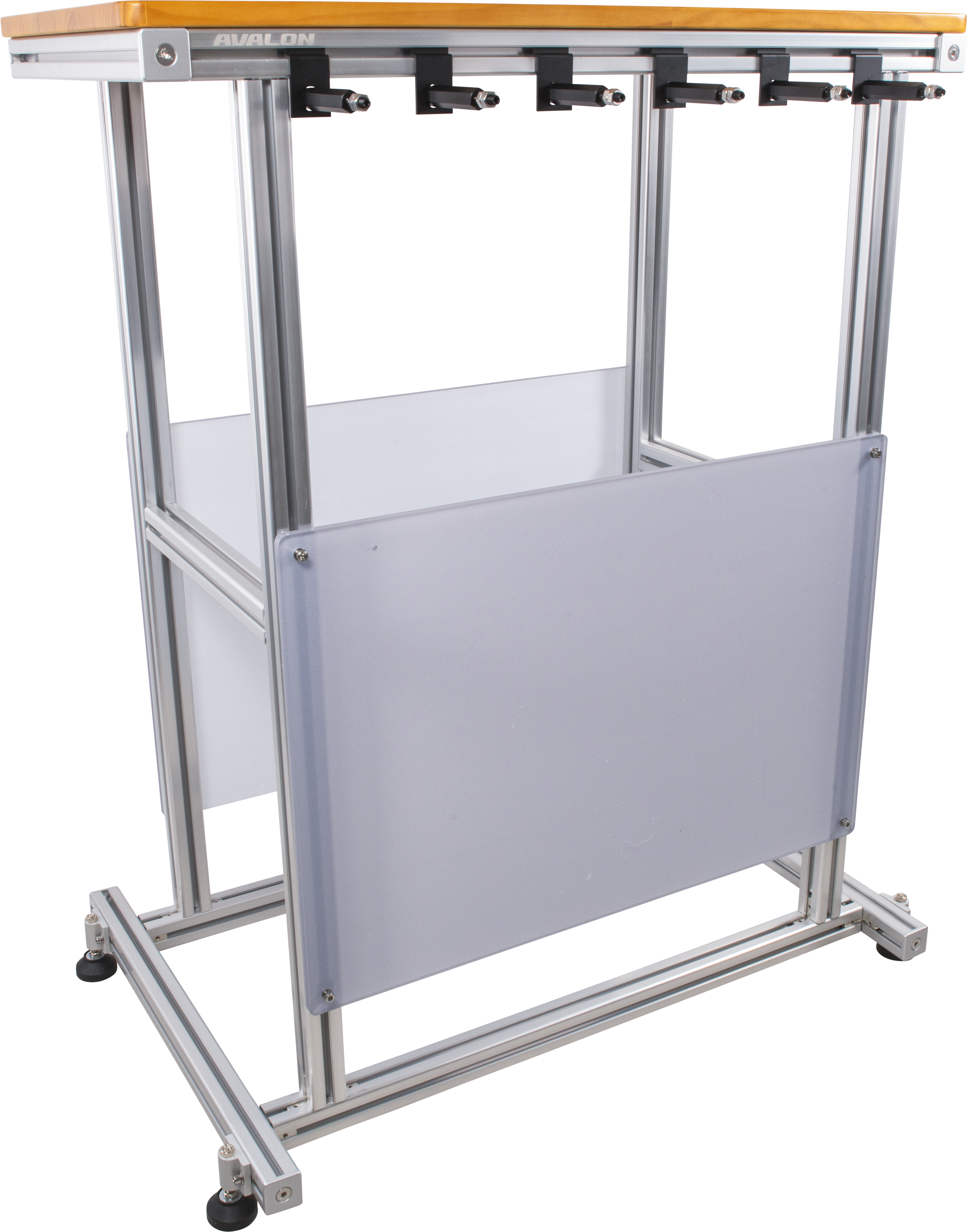 AVALON BOGEN-DISPLAYTISCH H115XL90XD45CM + 6 BOGENMONTAGE-HAKEN