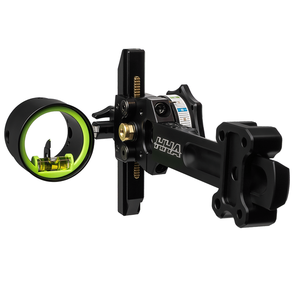 HHA COMPOUND SIGHT NYTRX X1 SINGLE PIN 4"-5" DOVETAIL .019"