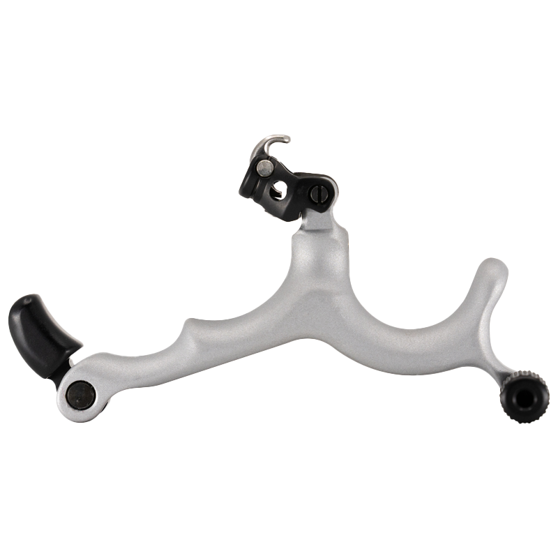 B3ARCHERY BACK TENSION RELEASES BT PRO BRASS CERAKOTE SILVER - BACK TENSION 3-FINGER